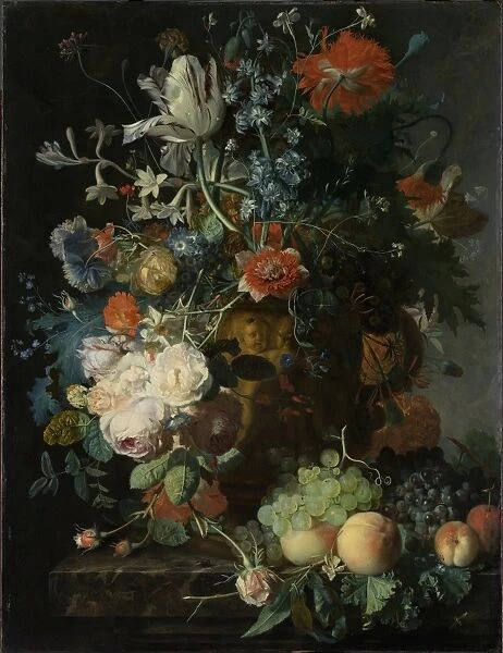 Still Life with Flowers and Fruit, Jan van Huysum, c. 1721