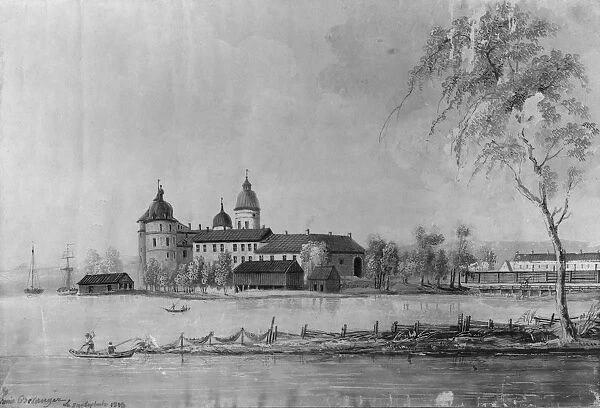 Louis Belanger Gripsholms castle painting 1813