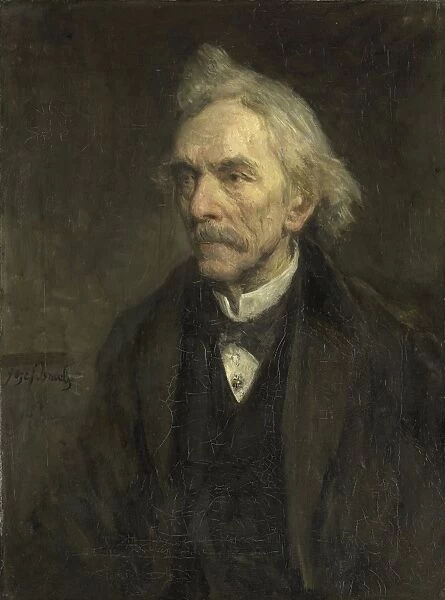 Louis Jacques Veltman, 1817-1907, actor, Jozef Israels, 1893