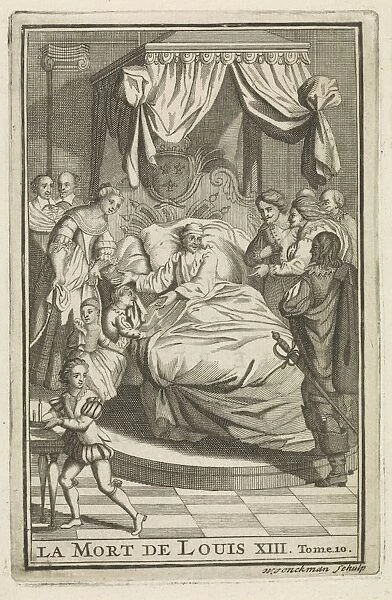Louis XIII deathbed La Mort de Louis XIII title