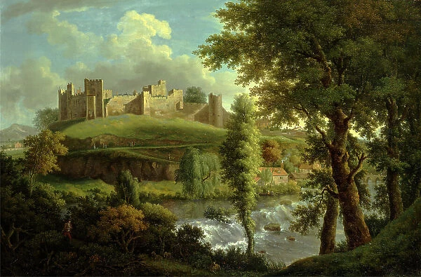 Ludlow Castle with Dinham Weir, from the South-West, Samuel Scott, ca. 1702-1772, British