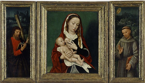Madonna Child middle panel Sts Andreas Francis