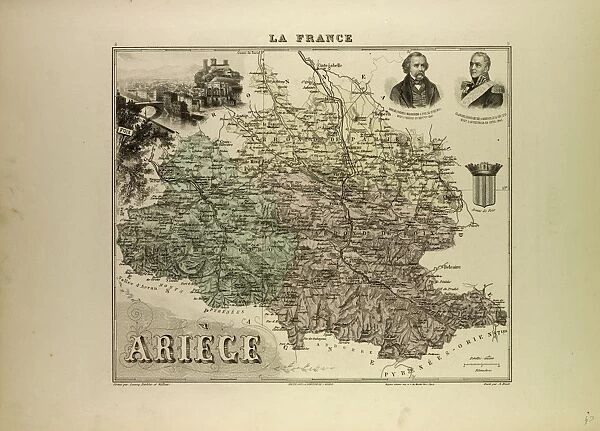 Map of AriaeGe, 1896, France