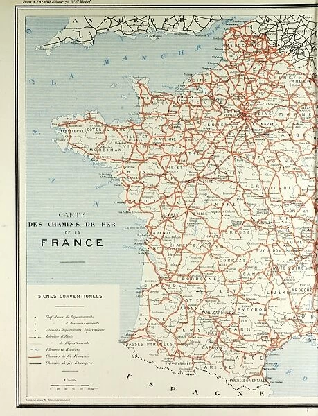 Map of French Railway Lines