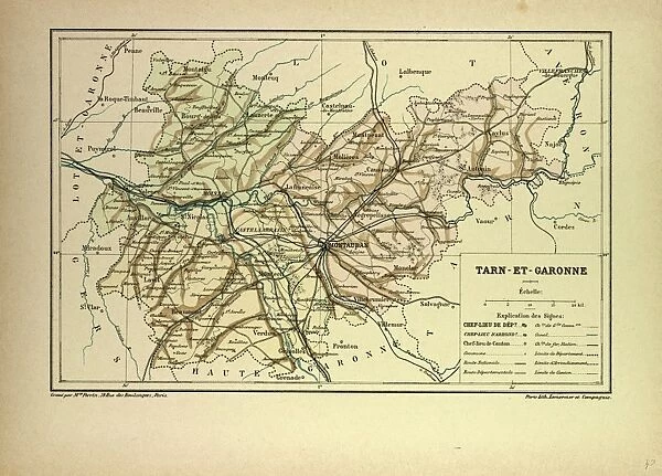 Map of Tarn-Et-Garonne, France