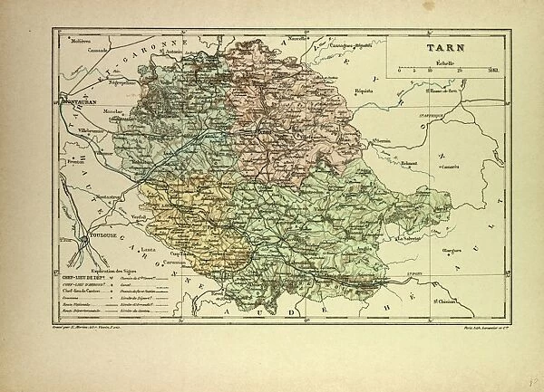 Map of Tarn, France