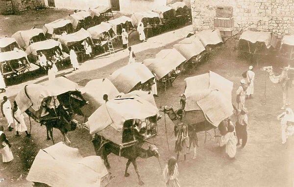 Mecca ca 1910 Camels tents pilgrims Saudi Arabia