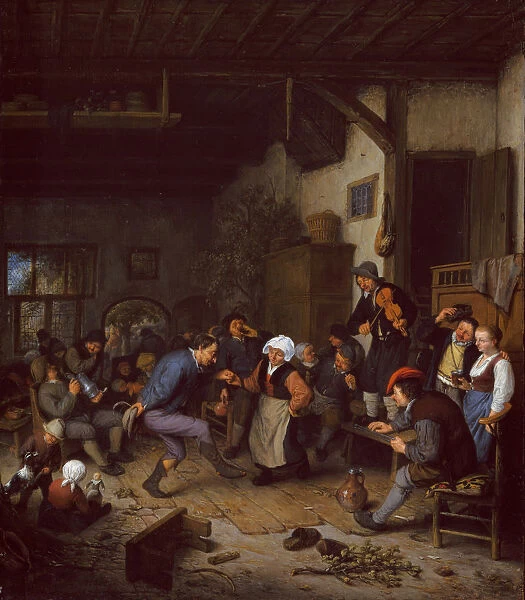 Merrymakers Inn 1674 Adriaen van Ostade Dutch