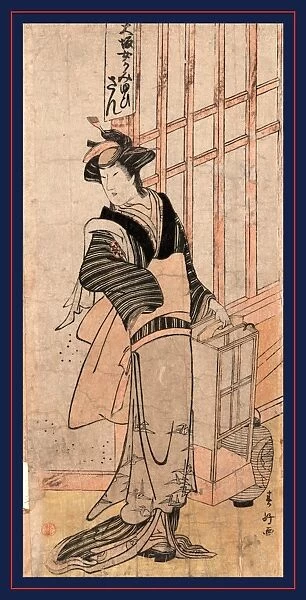 Mimasu tokujirAc no san, Mimasu TokujirAc in the role of San. Katuskawa, ShunkAc, 1743-1812