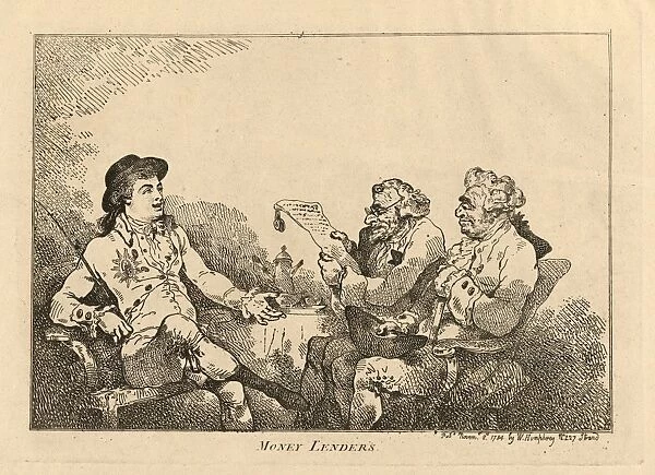 Money Lenders, Thomas Rowlandson, British, London 1757-1827 London, George Prince