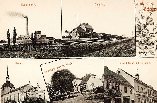 Multiview postcards Sugar factories Churches