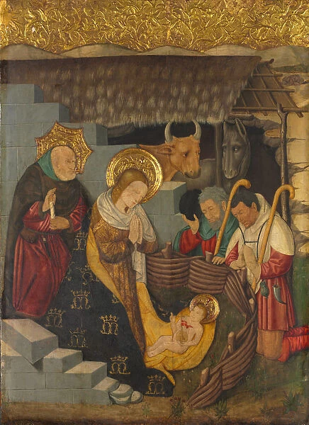 Nativity 1457 Jaume Ferrer Spanish 1460 70 Oil