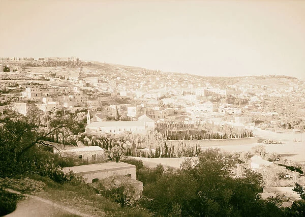 Nazareth General view southeast 1945 Israel