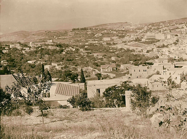 Nazareth View valley town Tiberias road 1920