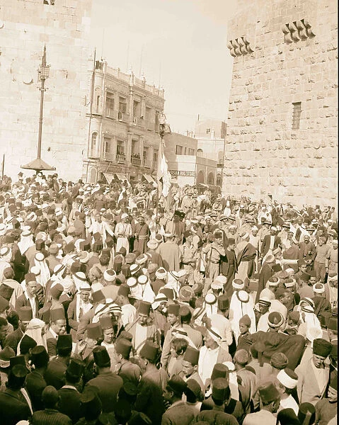 Nebi Musa 1937 shrine procession street American Colony