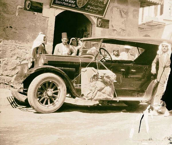 New Dodge outside car rental agency 1925 Jerusalem