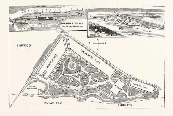 New York: Ground Plan and Elevation of the Buildings