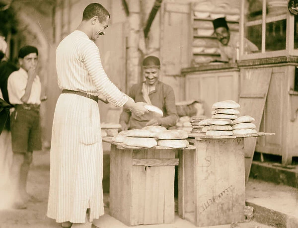 Old City bread seller 1934 Jerusalem Israel