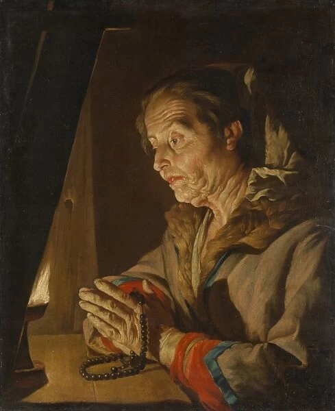 Old Woman Praying late 1630s early 1640s Oil