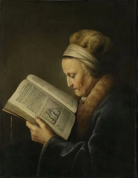 Old Woman Reading, Gerard Dou, c. 1631 - c. 1632