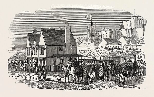Opening of the Lancaster and Carlisle Railway: Lancaster Station, Uk, 1846