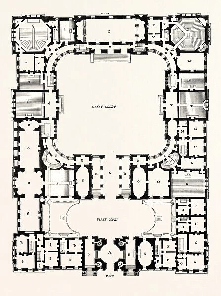 Original Plan of the Principal Storey of the New Building for the University of Edinburgh