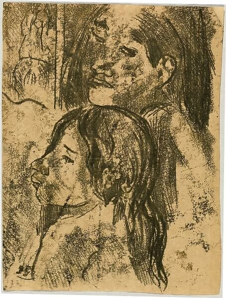 Paul Gauguin, Two Marquesans [recto], French, 1848 - 1903, c