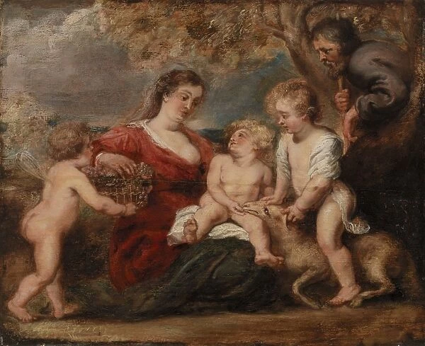 Peter Paul Rubens Holy Family Saint John Baptist
