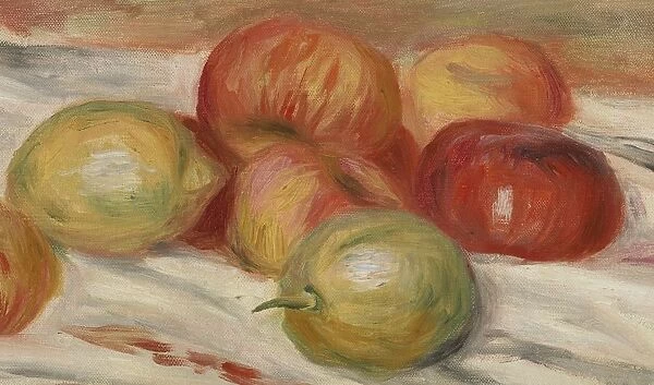 Pierre-Auguste Renoir Apples Lemons Cloth Pommes et citrons sur