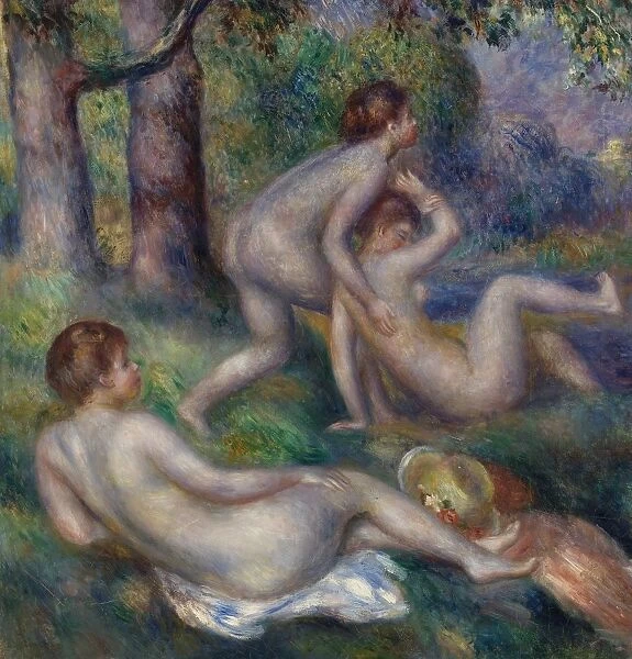 Pierre-Auguste Renoir Bathers Forest Baigneuses dans la t