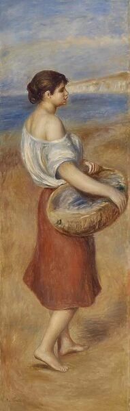 Pierre-Auguste Renoir Girl Basket Fish Pcheuse de poissons