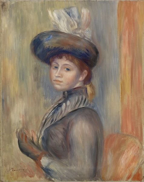 Pierre-Auguste Renoir Girl Gray-Blue c. 1889