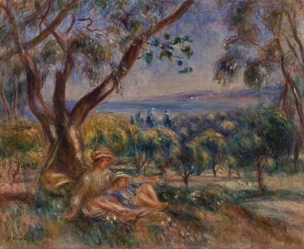 Pierre-Auguste Renoir Landscape Figures Cagnes