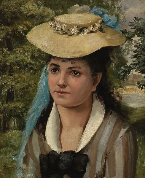 Pierre-Auguste Renoir Lise Straw Hat Jeune fille au chapeau de paille