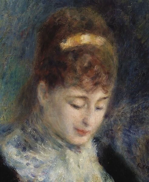 Pierre-Auguste Renoir Woman Crocheting Femme faisant du crochet