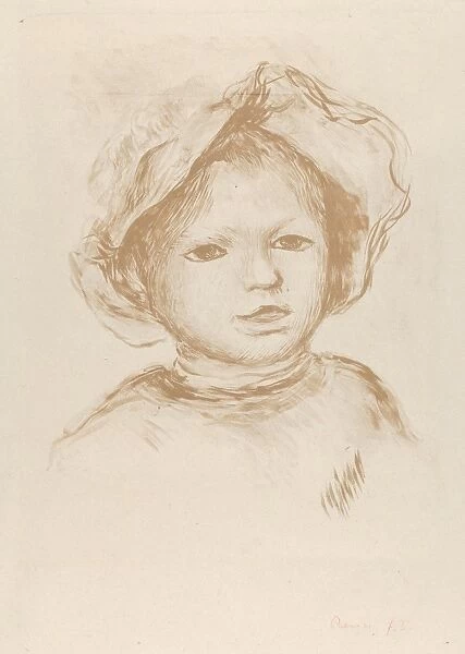 Pierre Renoir Front Head Child  /  Tete d enfant