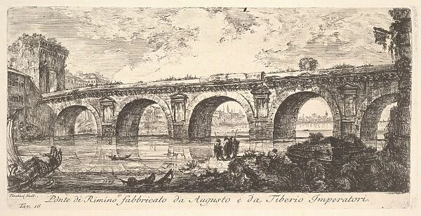 Plate 16 Bridge Rimini built Emperors Augustus