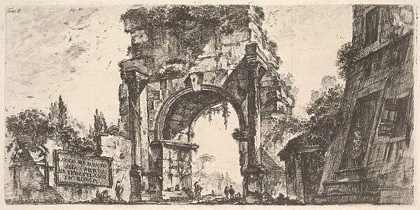 Plate 8 Arch Drusus Portas Sebastiano Rome Arco di Druso alla Porta Sebastiano
