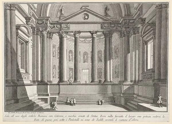 Plate 9 Colonnaded hall according custom ancient Romans