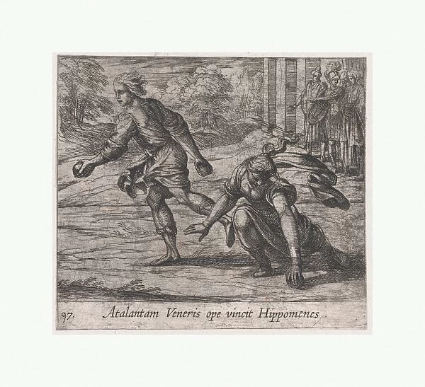 Plate 97 Hippomenes Winning Race Atalanta Atalantam Veneris ope vincit Hippomenes