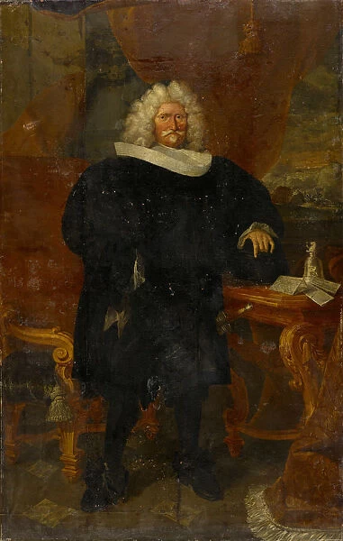 Portrait Basel Mayor Emanuel Socin 1707 oil canvas