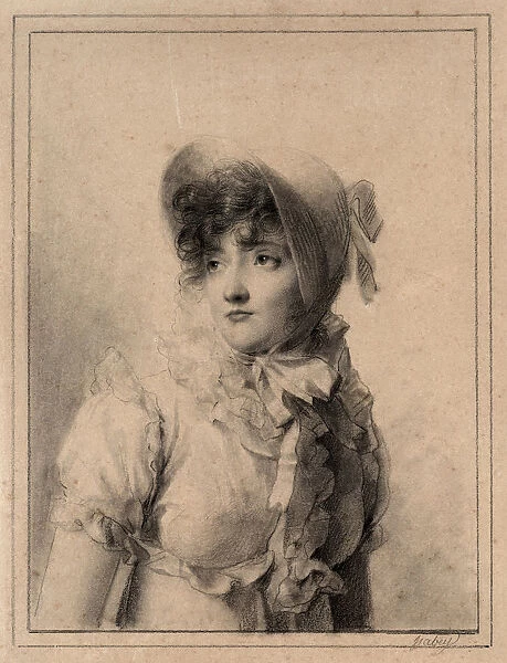 Portrait Comtesse Starjinska 1800s Eugene Isabey