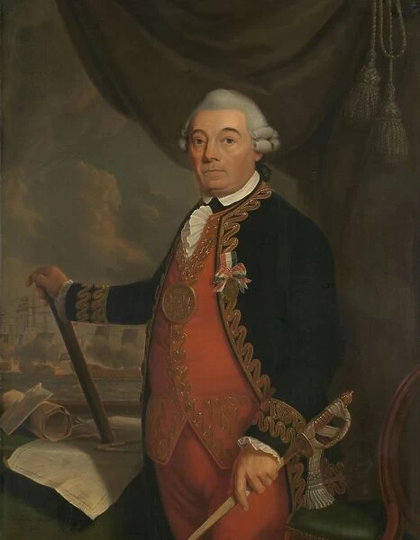 Portrait Johan Arnold Zoutman 1724-93 Vice Admiral