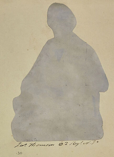 Portrait man British 1842 1843 Salted paper print