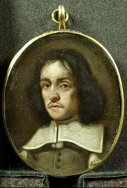 Portrait man Bust facing left facing England