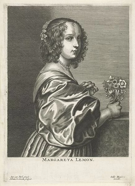 Portrait Margaret Lemon model mistress painter Anthony van Dyck