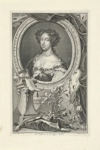 Portrait Maria II Stuart Queen England Scotland