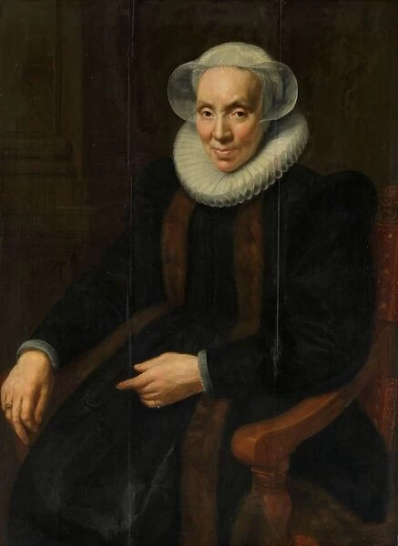 Portrait Maria van Utrecht c 1552 53-1629 wife
