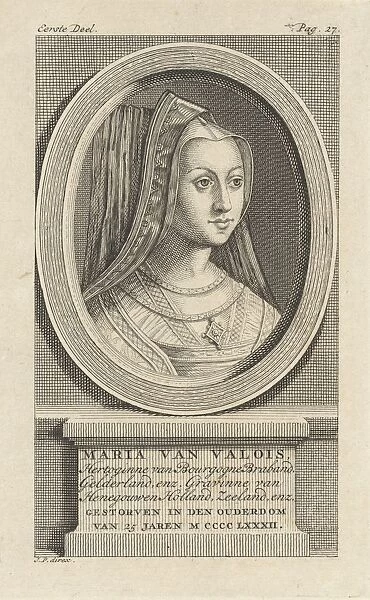 Portrait Mary Duchess Burgundy pedestal name