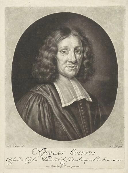 Portrait Nicolas Colvius Walloon theologian Amsterdam